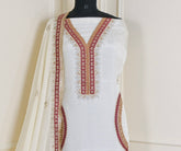 Glass White Unstitched Suit
